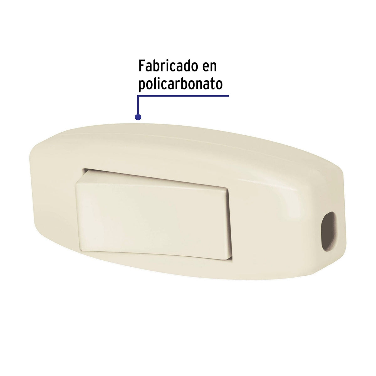 Interruptor de paso de sobreponer SKU:'48003