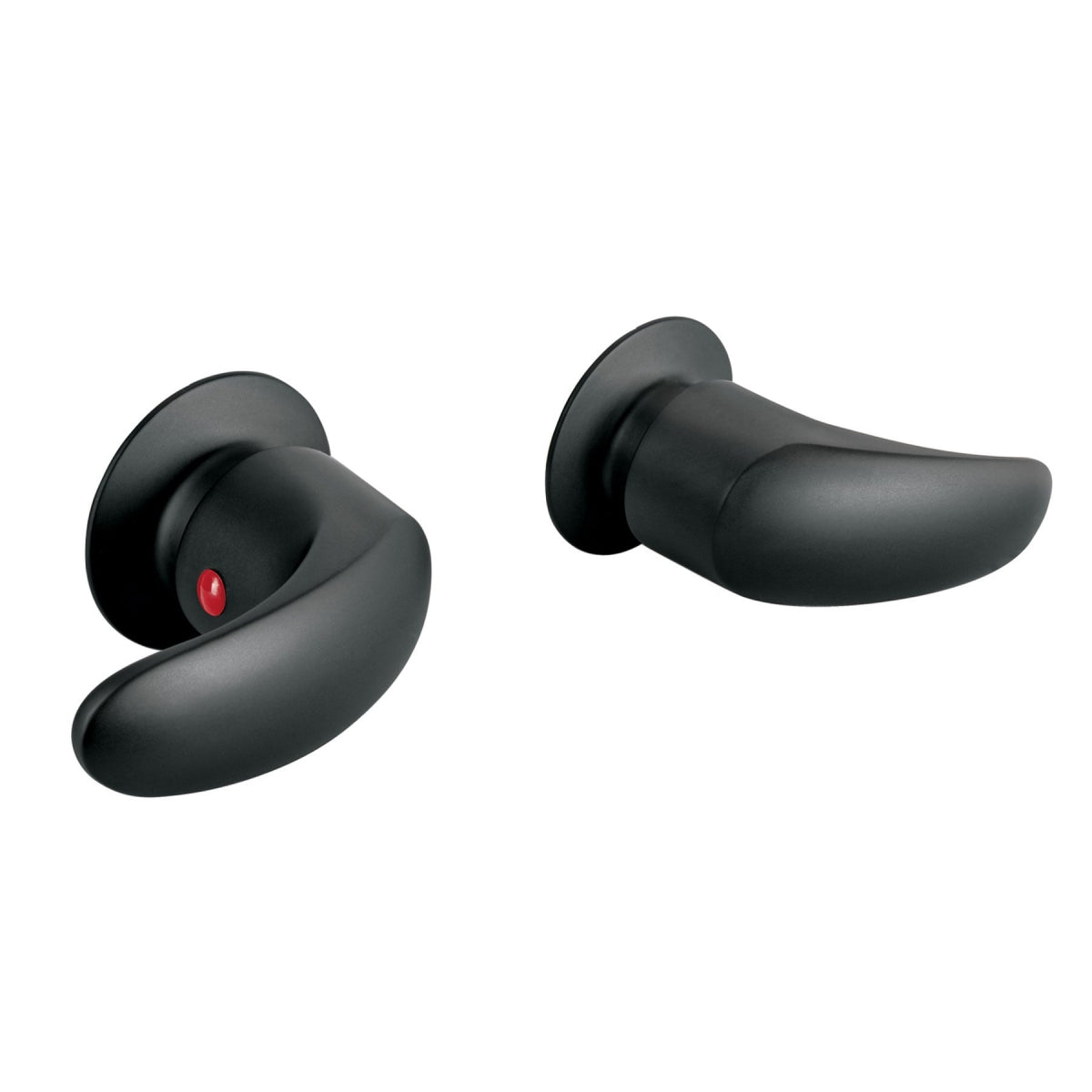 Juego 2 manerales p/regadera negro mate tipo palanca (Aqua) SKU:'49629