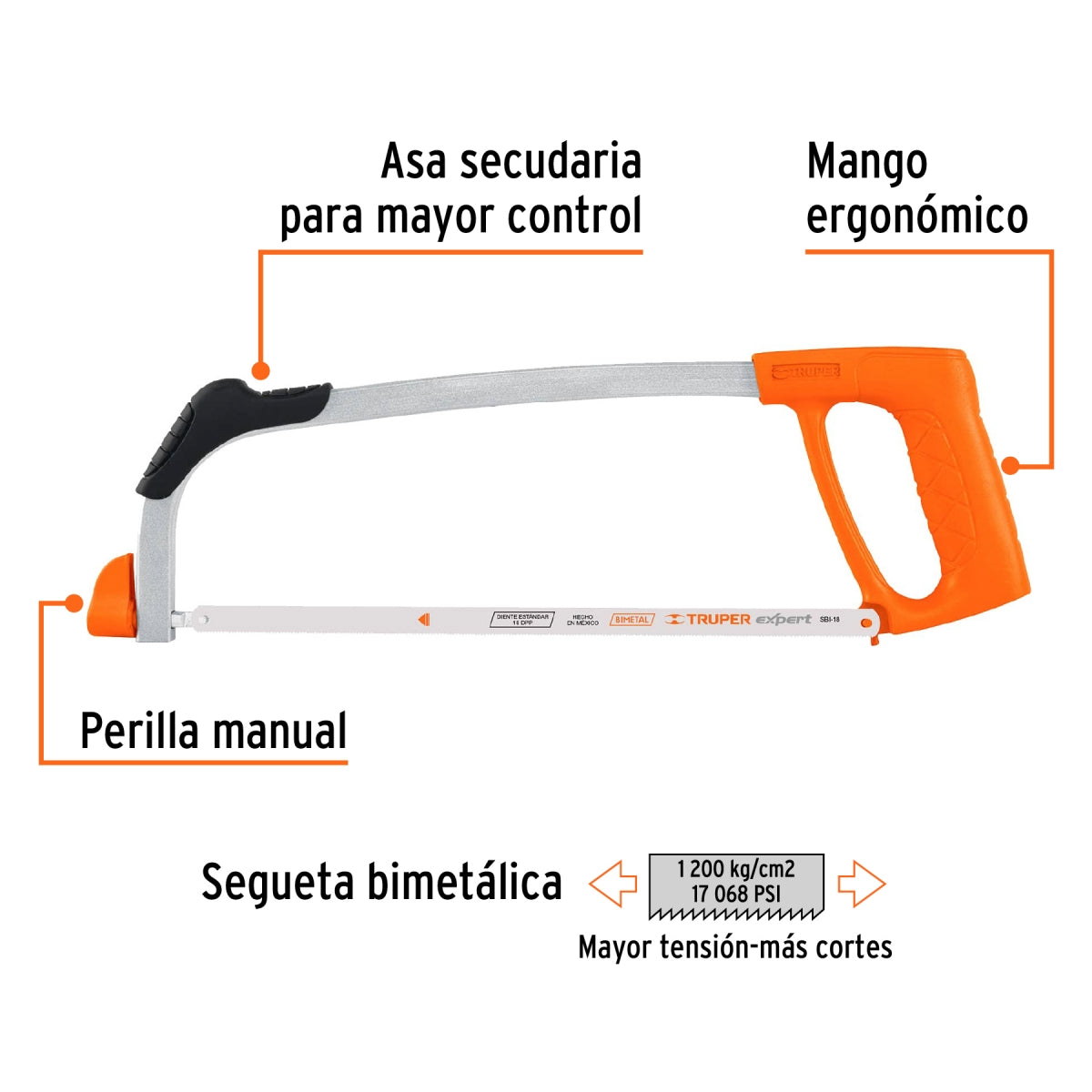 Arco profesional tubular p/segueta 12" SKU:'10234