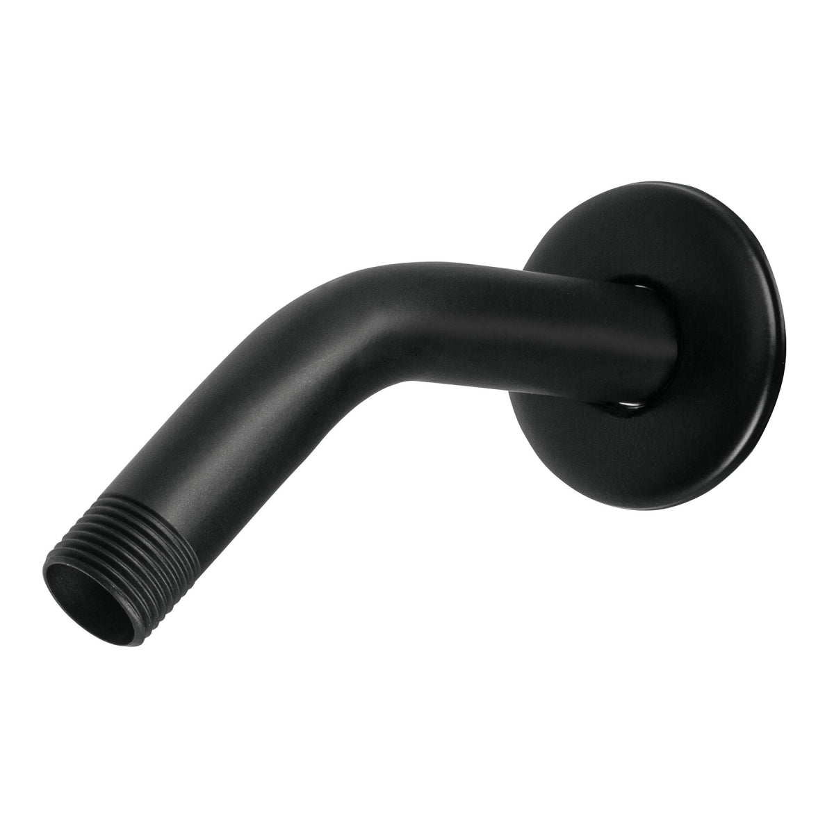 Brazo corto con chapetón p/regadera negro mate (Aqua) SKU:'47647