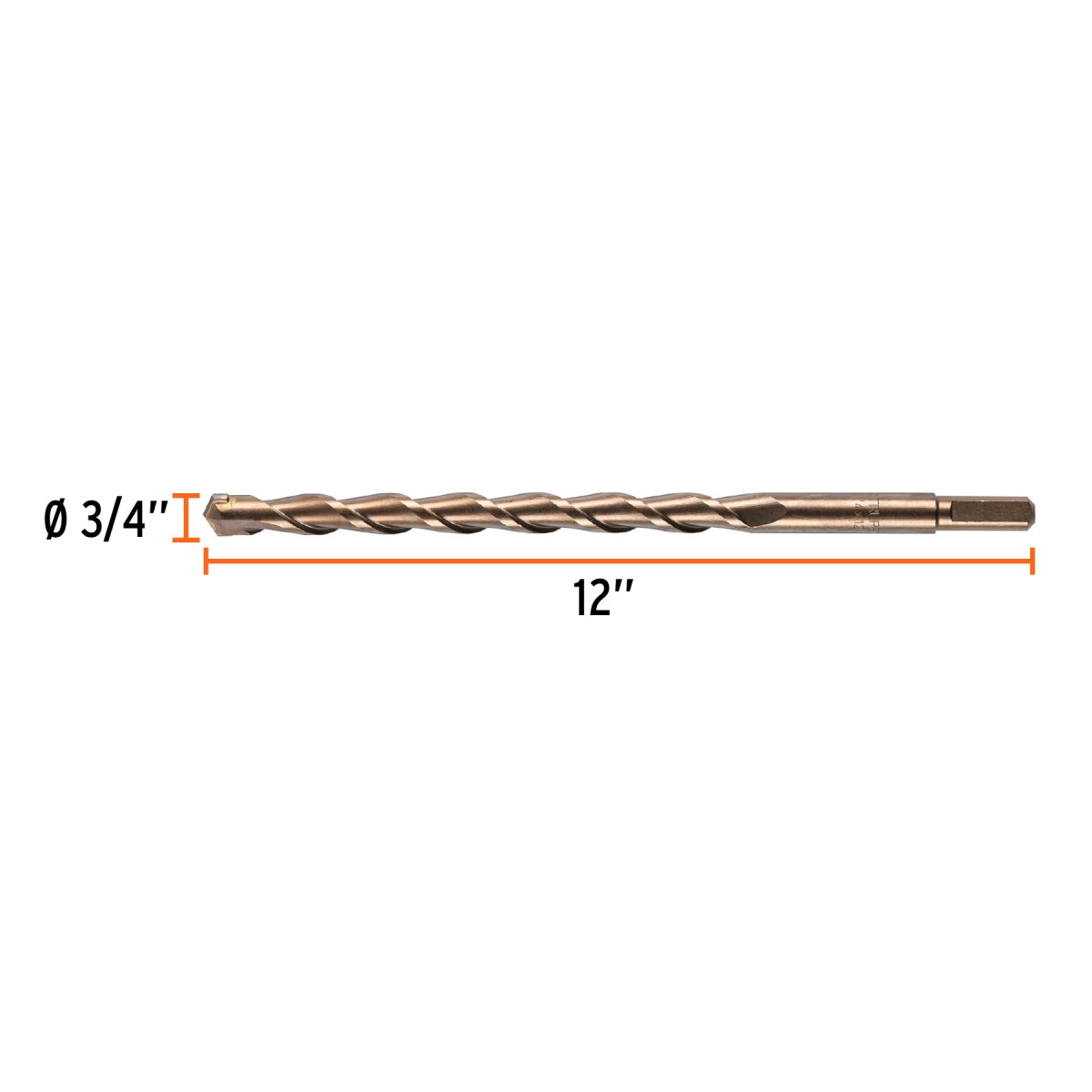 Broca p/concreto 3/4" x 12" SKU:'11245