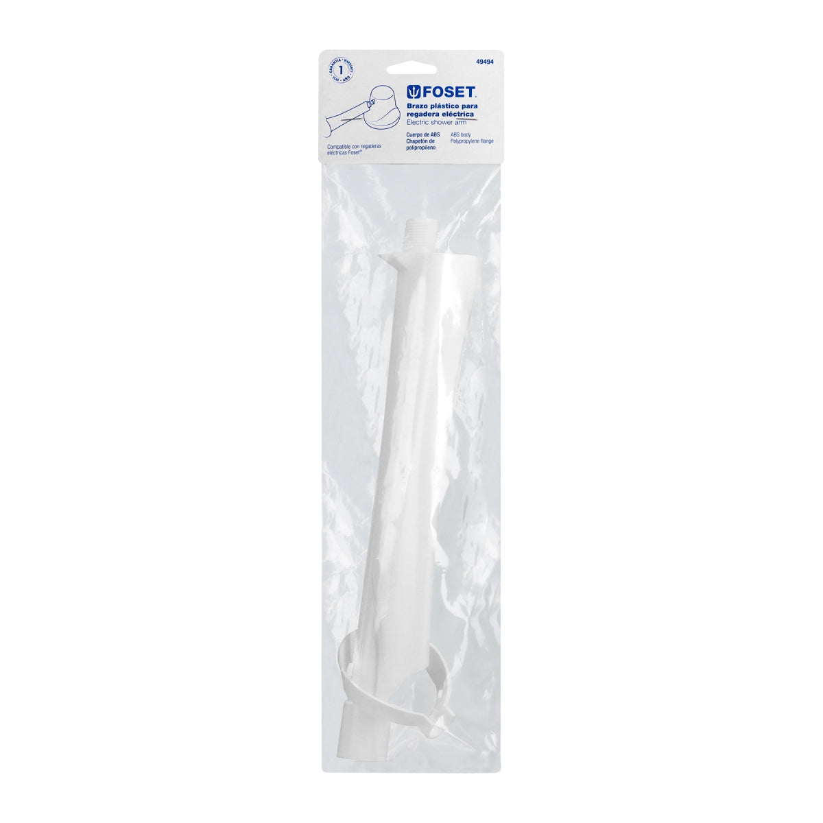 Brazo plástico para regadera electrica SKU:'49494