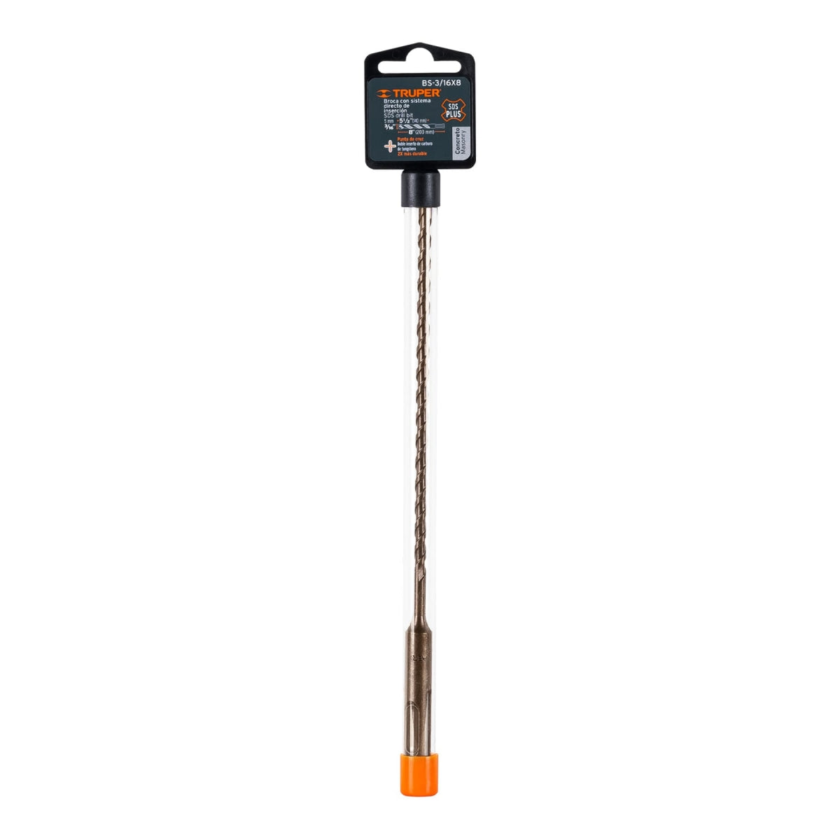 Broca SDS p/concreto 3/16" x 8" SKU:'11261