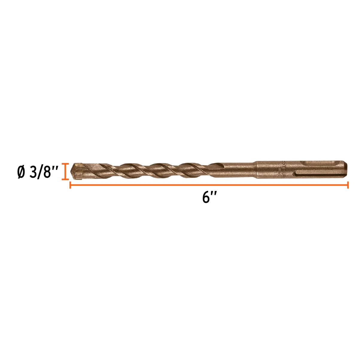 Broca SDS p/concreto 3/8" x 6" SKU:'11272