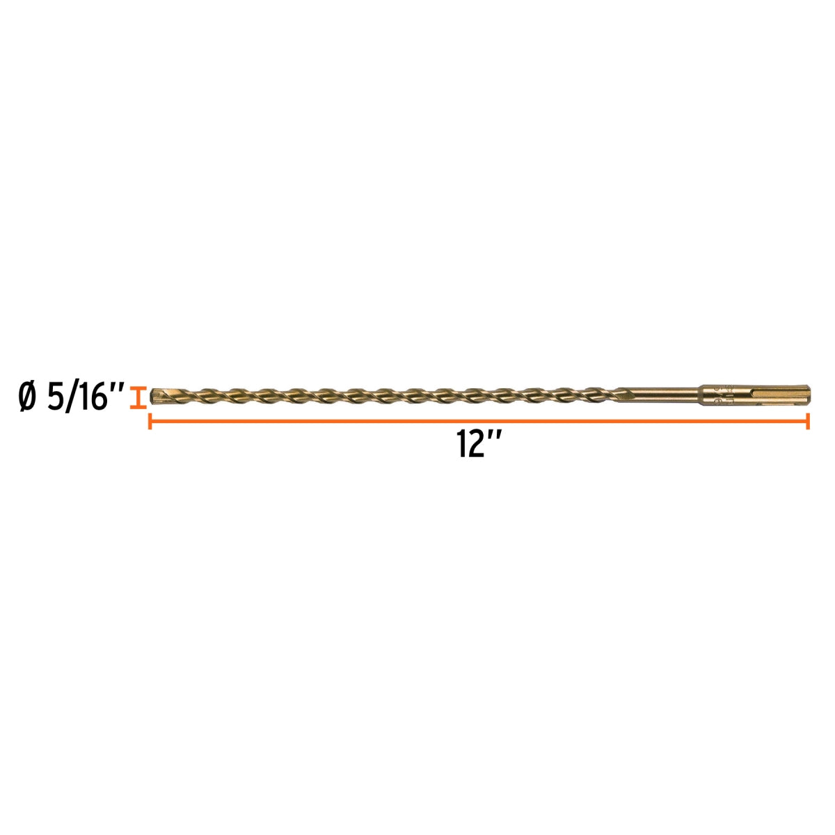 Broca SDS p/concreto 5/16" x 12" SKU:'11270