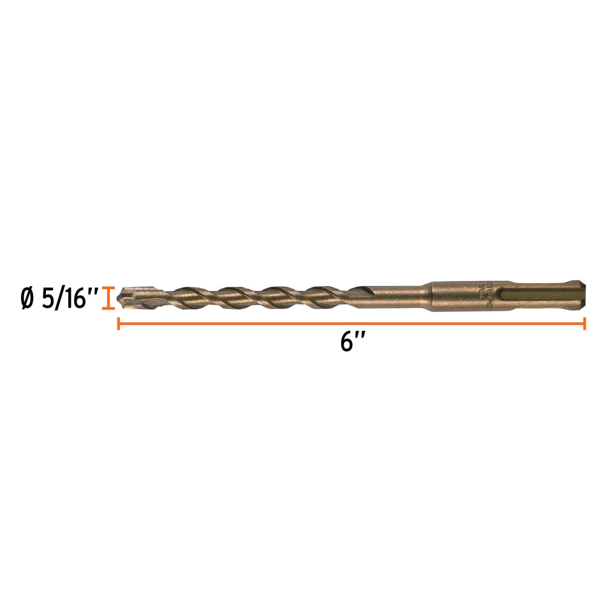 Broca SDS p/concreto 5/16" x 6" SKU:'11269