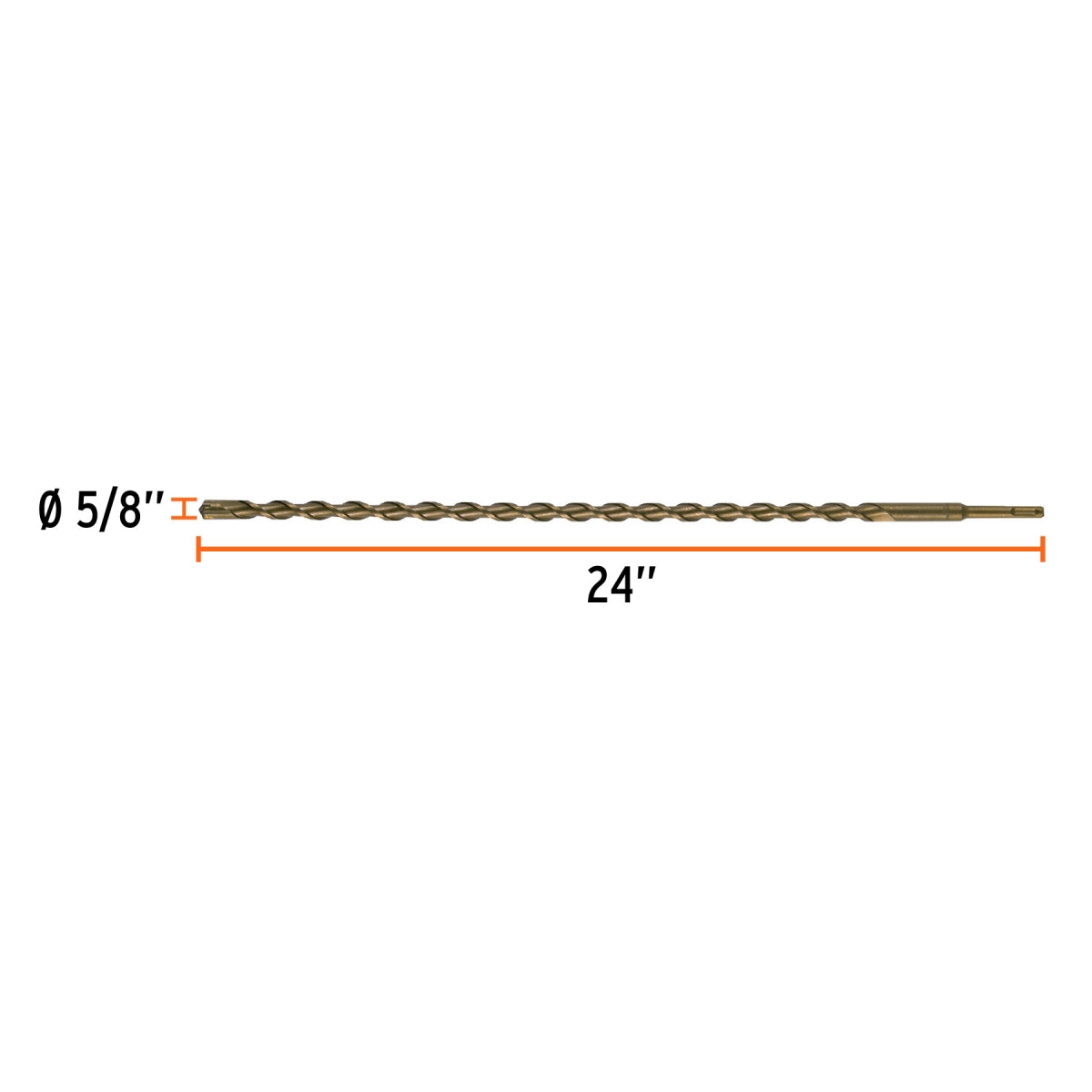 Broca SDS p/concreto 5/8" x 24" SKU:'11276