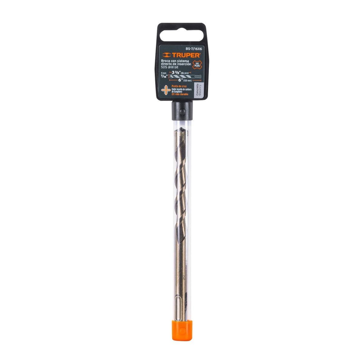 Broca SDS p/concreto 7/16" x 6" SKU:'11278