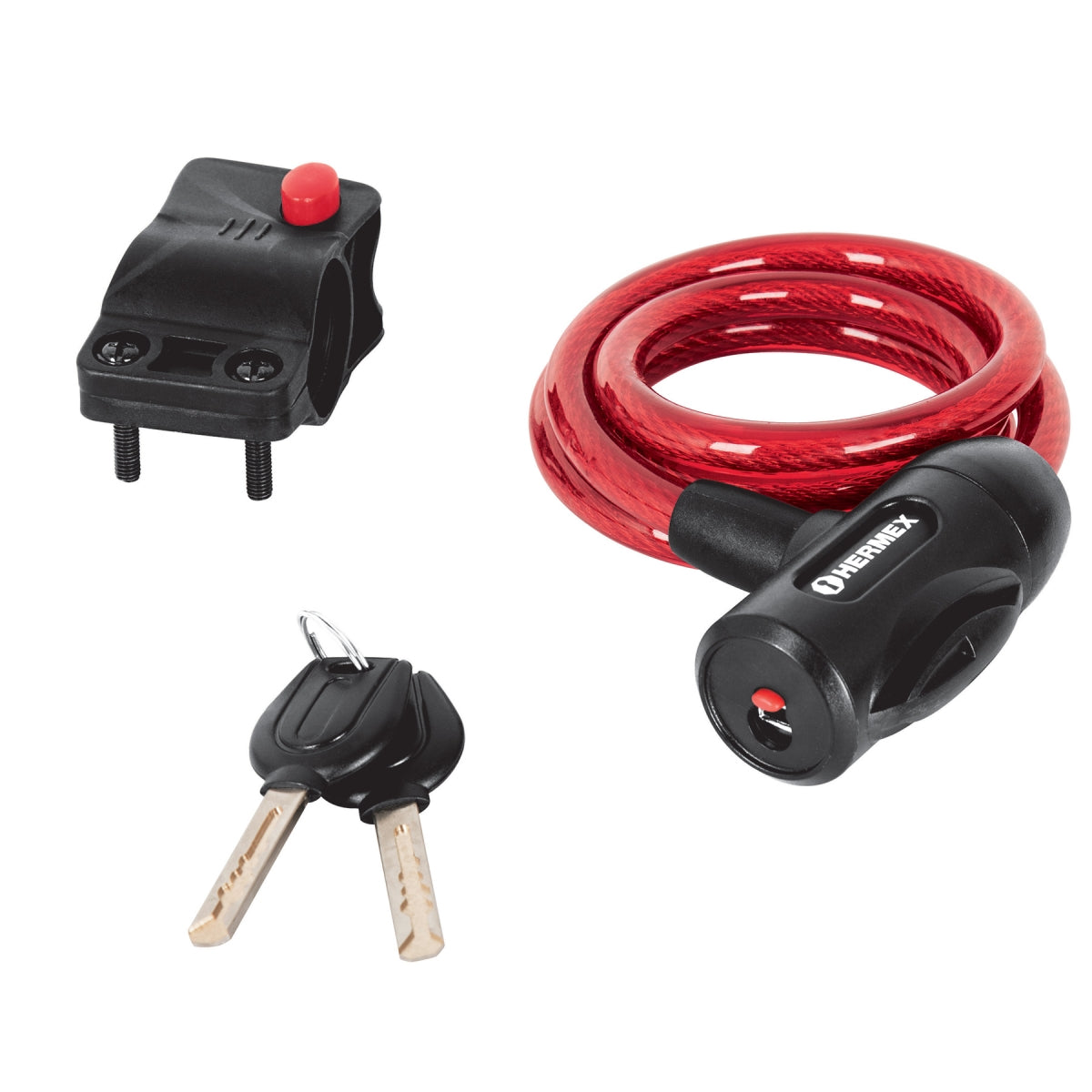 Candado de cable con llave 10mm x 1.00m SKU:'43922
