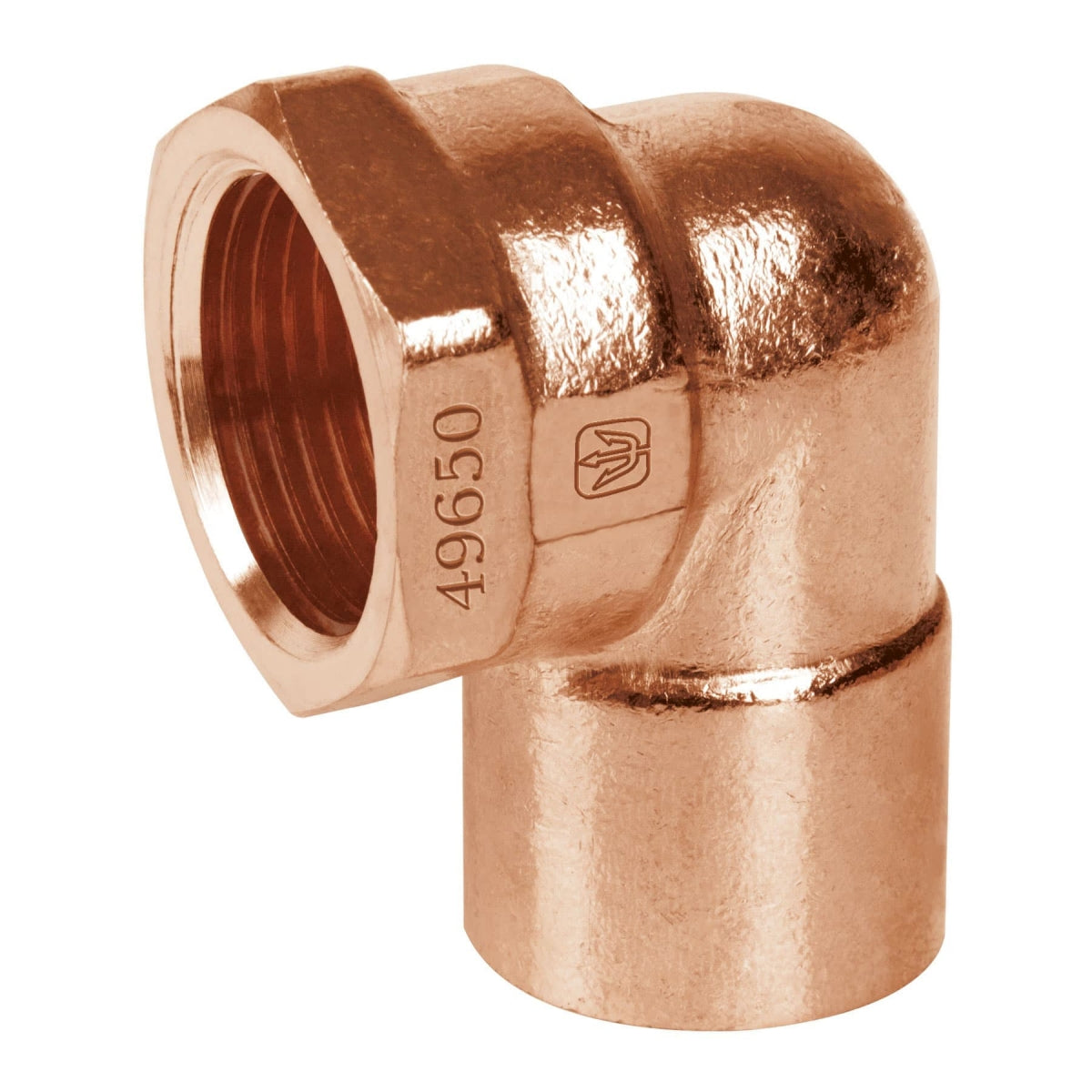 Codo 90° rosca interior 1/2" cobre SKU:'49650