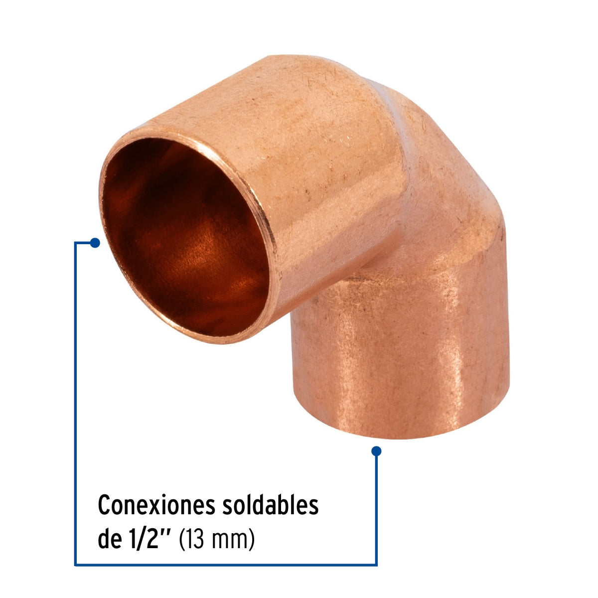 Codo 90º 1/2" cobre SKU:'49714