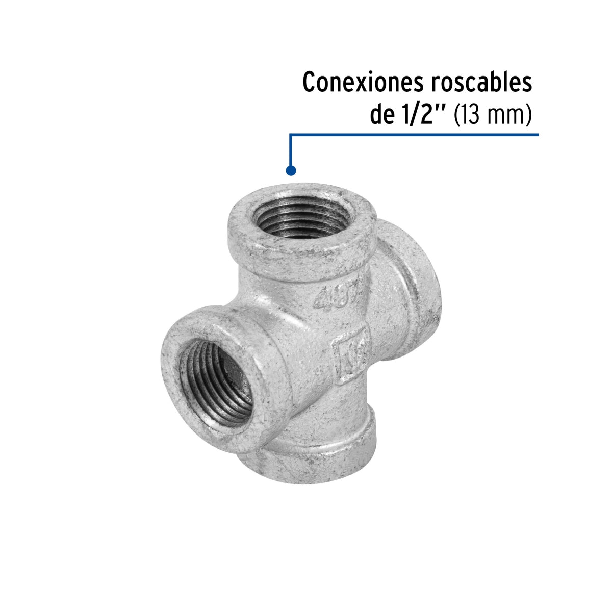 Cruz 1/2" galvanizado SKU:'48743