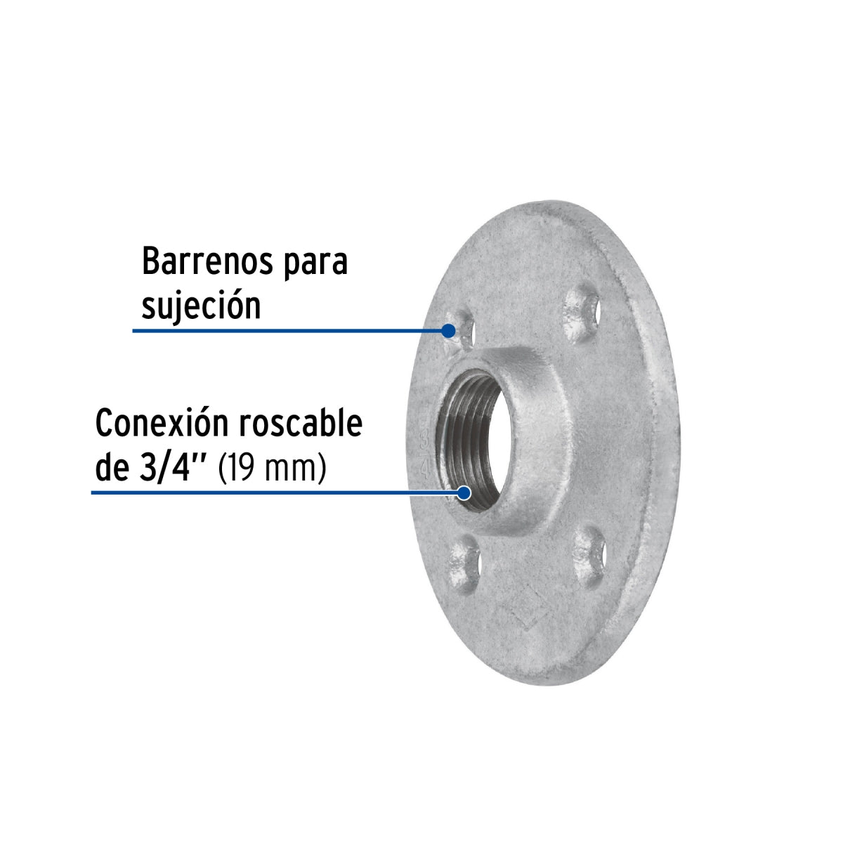Brida 3/4" galvanizado SKU:'48738