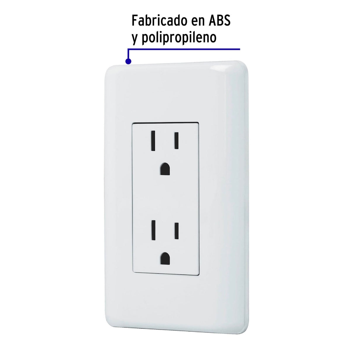 Placa armada doble 2 contactos aterrizados (Basic) SKU:'25076