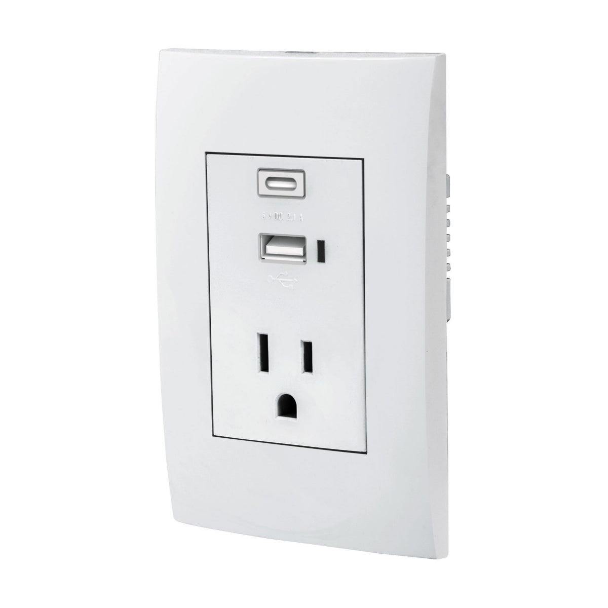 Placa armada doble 1 contacto 2 puertos USB (Oslo) SKU:'48313