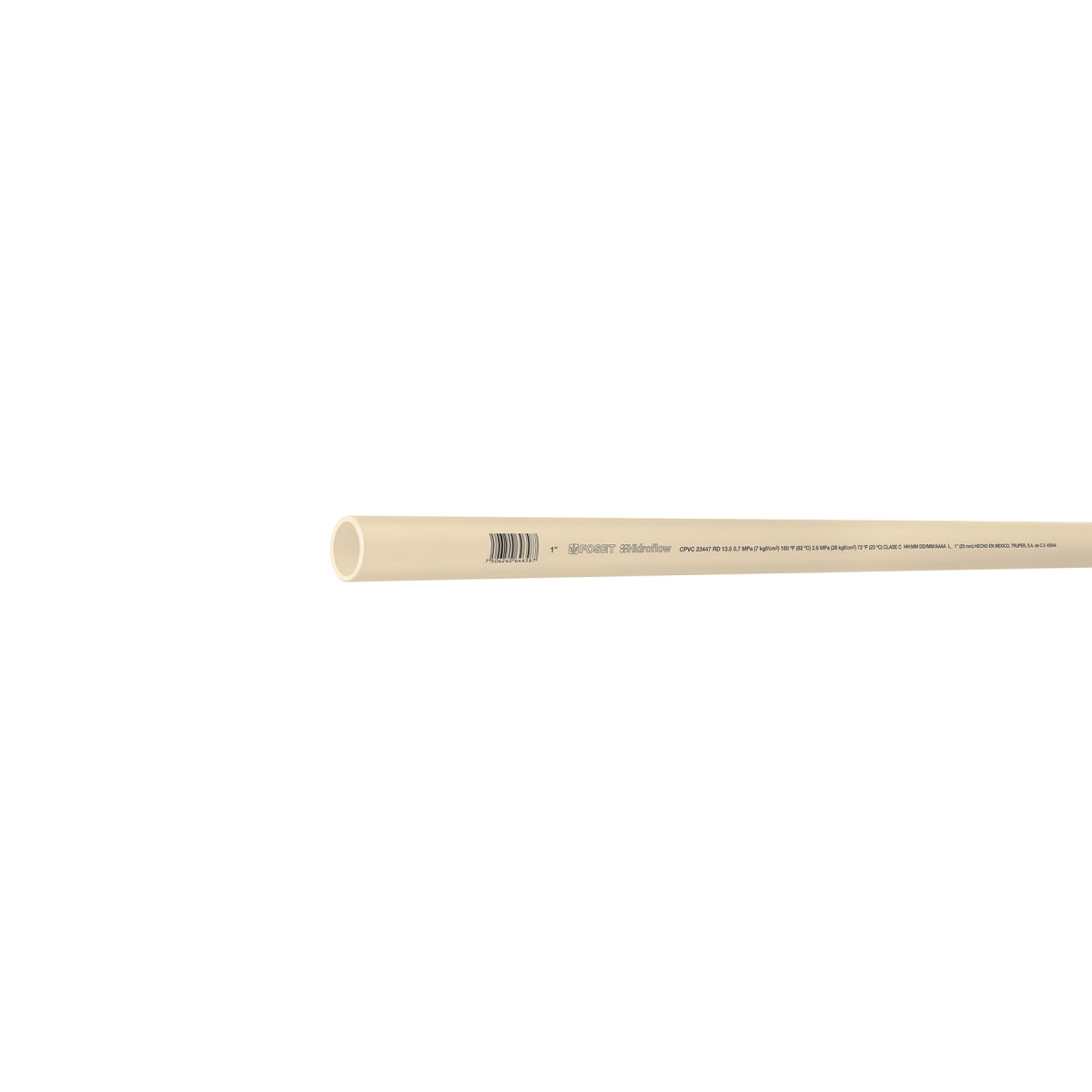 Tubo 1" CPVC (3.05m) SKU:'45044