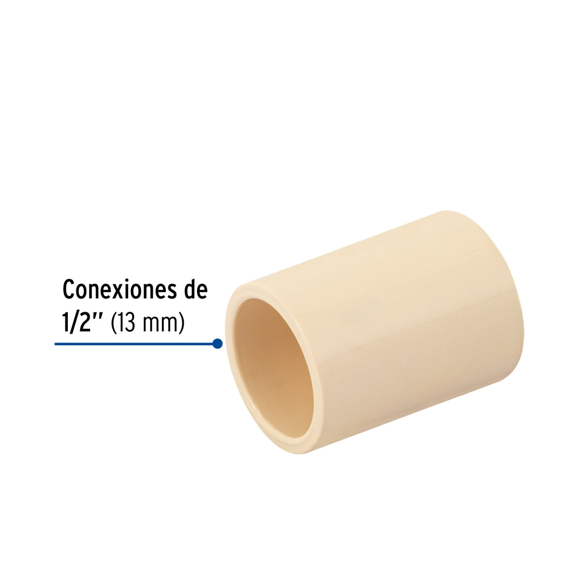 Cople 1/2" CPVC SKU:'45126