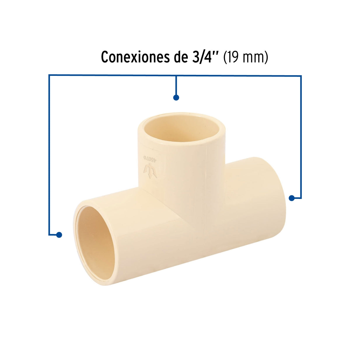 Tee 3/4" CPVC SKU:'45070