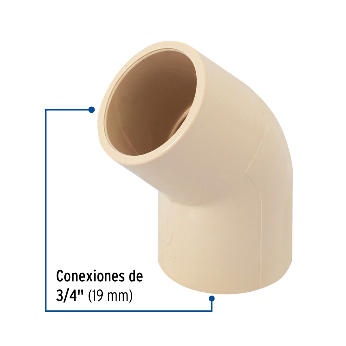 Codo 45° 3/4" CPVC SKU:'45087