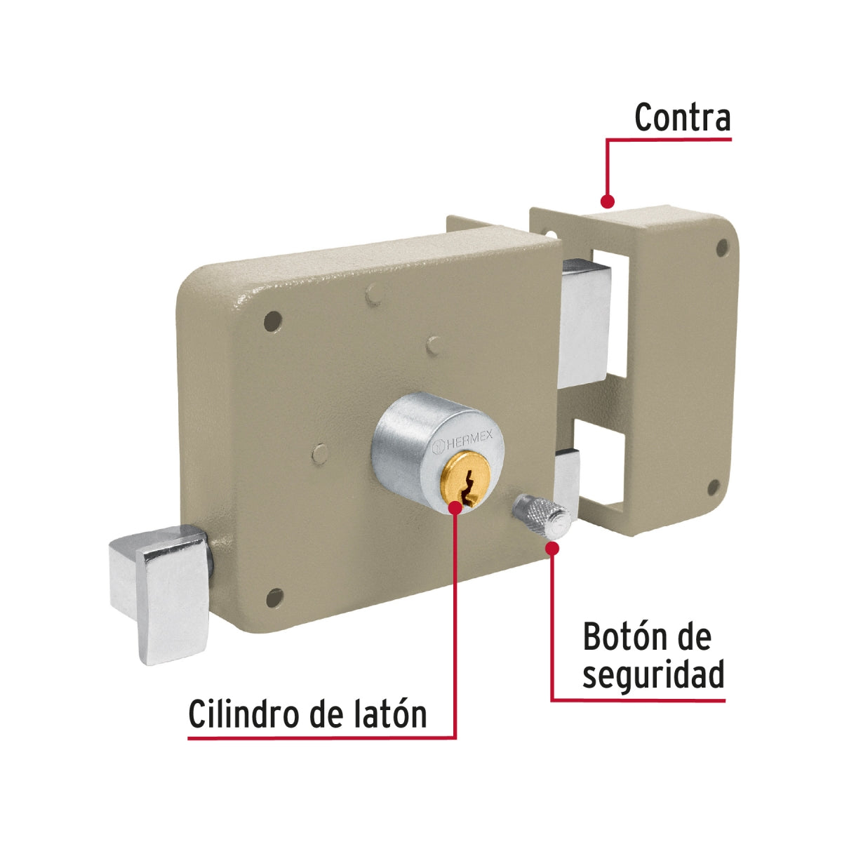 Chapa sobreponer derecha instala-fácil SKU:'43576