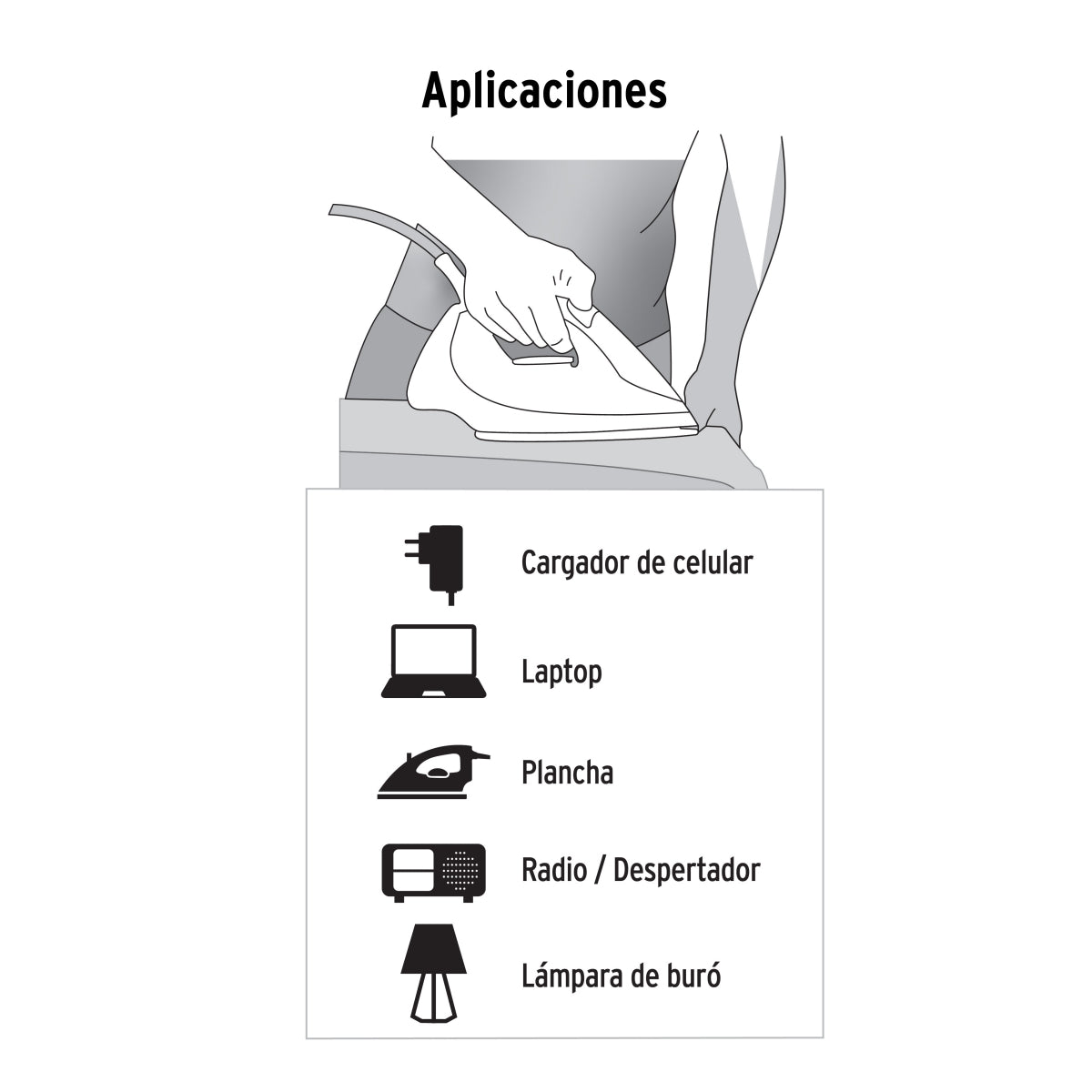 Extensión eléctrica doméstica 4m SKU:'48012