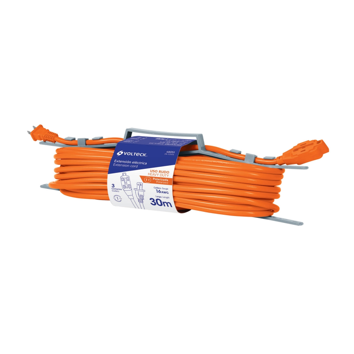 Extensión eléctrica uso rudo 30m SKU:'48051
