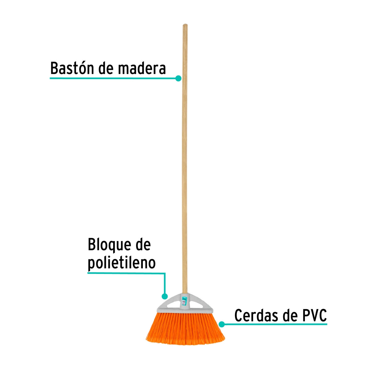 Escoba tipo abanico chica SKU:'57051