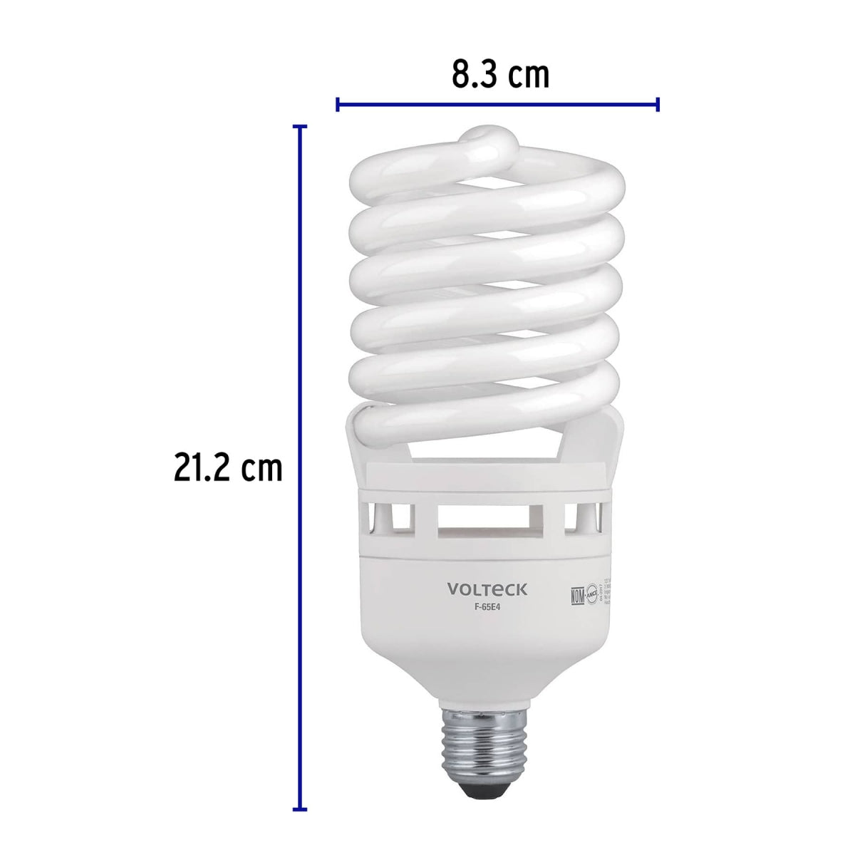 Foco espiral 75W (equivalente 235W) luz de día SKU:'46830