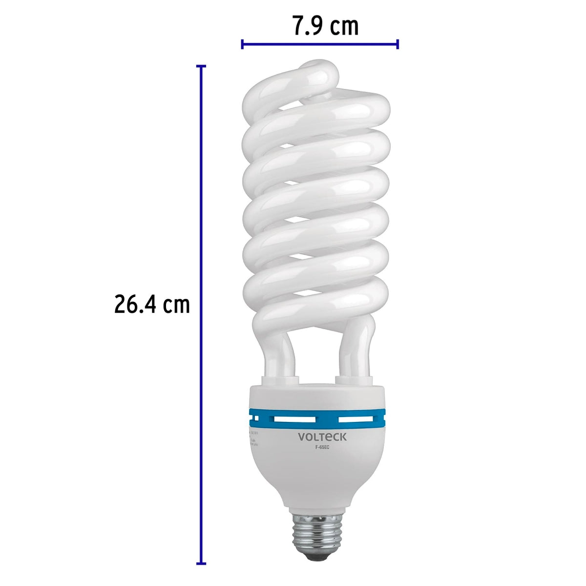 Foco espiral alta potencia 65W (equivalente 235W) luz de día SKU:'48217