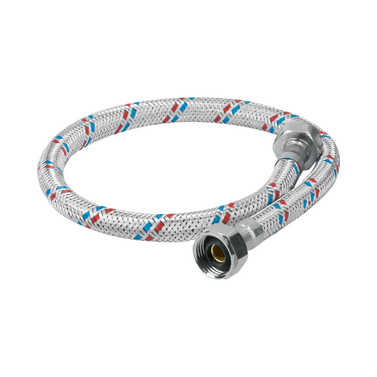 Manguera p/lavabo o fregadero 55cm aluminio 1/2" x 1/2" SKU:'26021