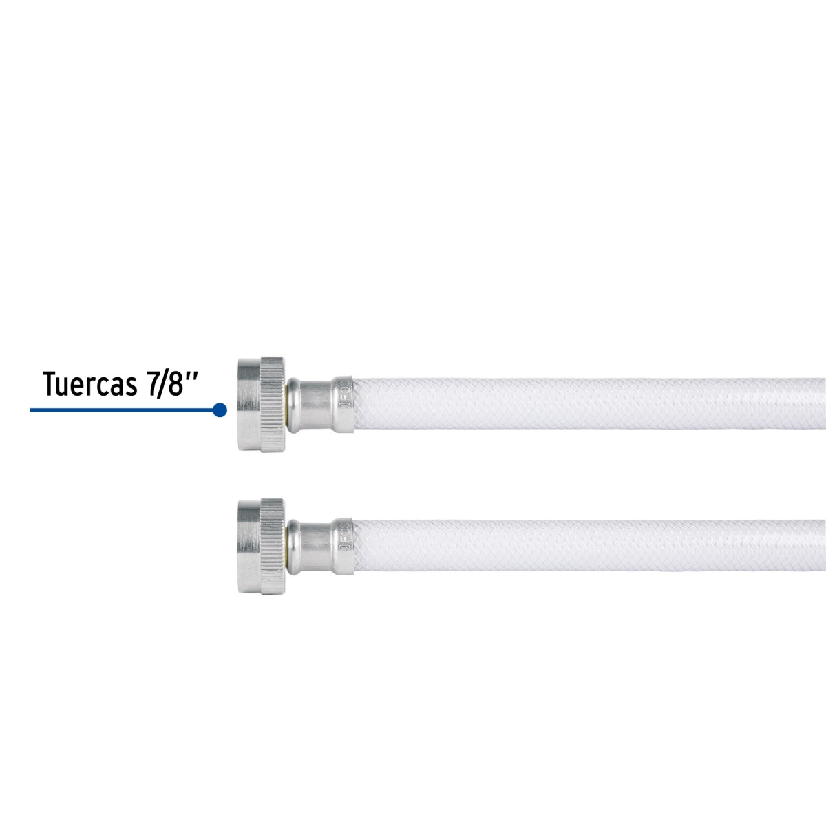 Manguera p/lavadora 120cm vinilo 3/4" x 3/4" SKU:'49779