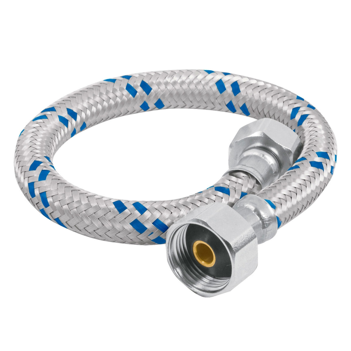 Manguera para WC 35cm aluminio trenzado 1/2" x 7/8" SKU:'49125