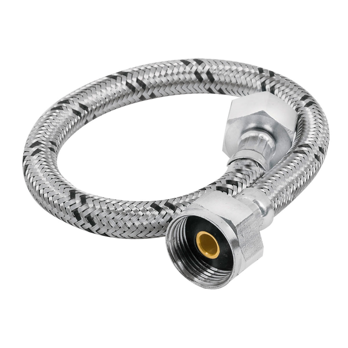 Manguera para WC 35cm acero inoxidable 1/2" x 7/8" SKU:'49177