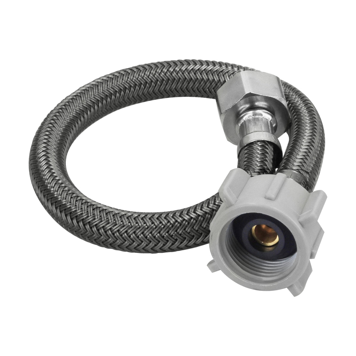 Manguera para WC 35cm vinilo 1/2" x 7/8" conexiones mixtas SKU:'49176