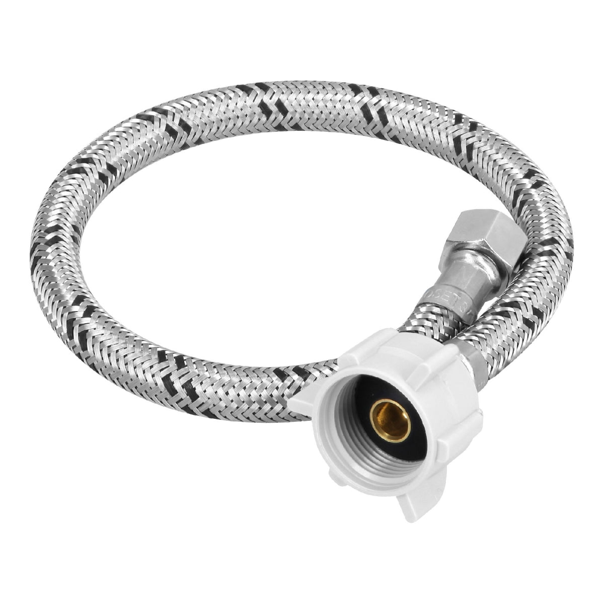 Manguera para WC 40cm acero inoxidable 3/8" x 7/8" SKU:'45500