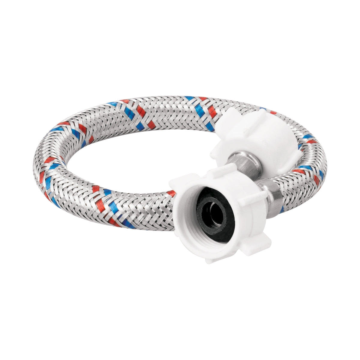 Manguera para WC 35cm aluminio 1/2" x 7/8" conexiones plásticas SKU:'49768