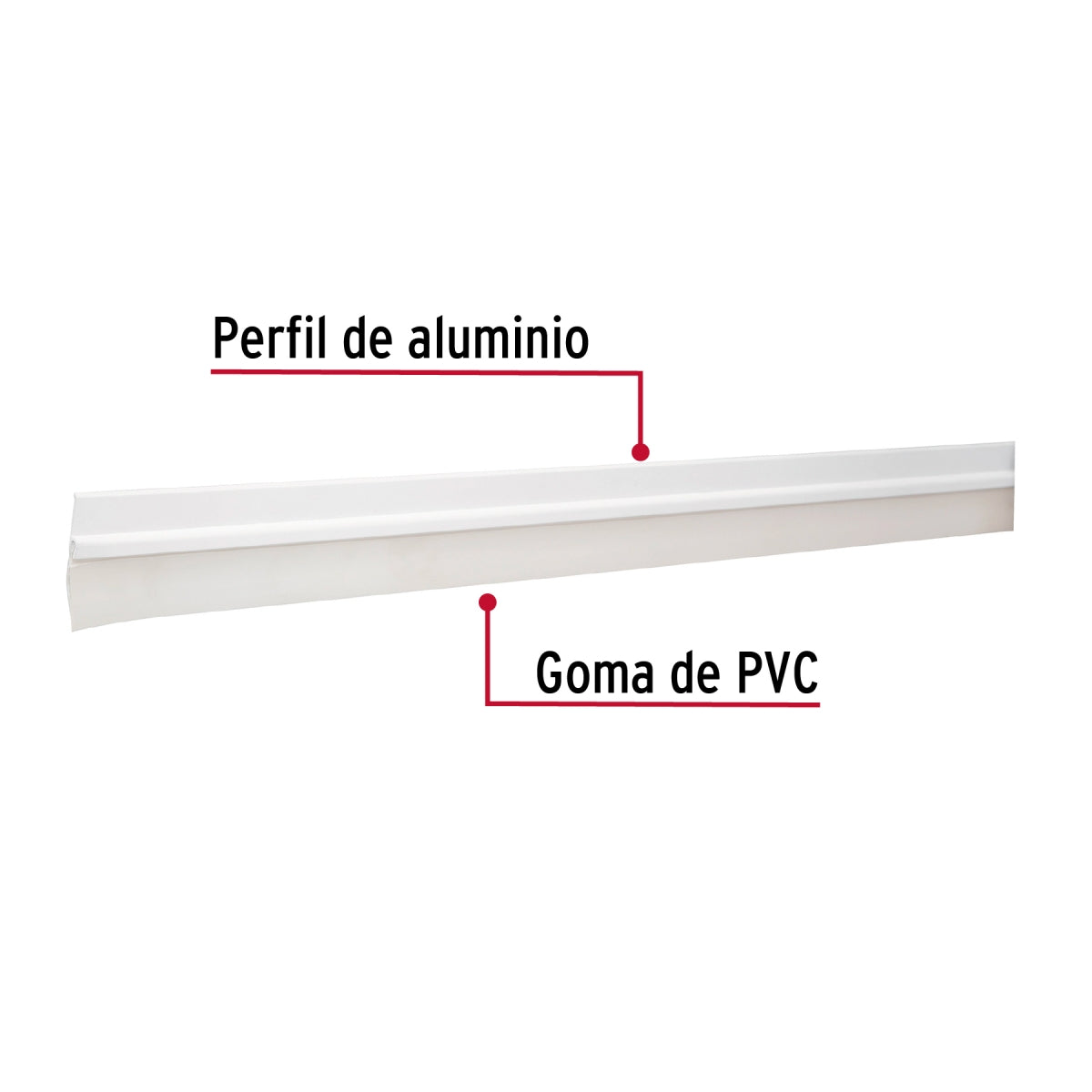 Guardapolvo fijo de 100cm color blanco SKU:'43031