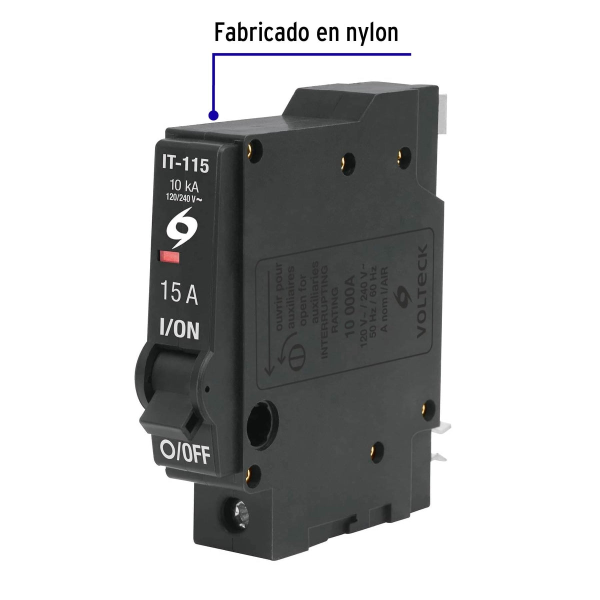 Interruptor termomagnético 1 polo 15A SKU:'46700