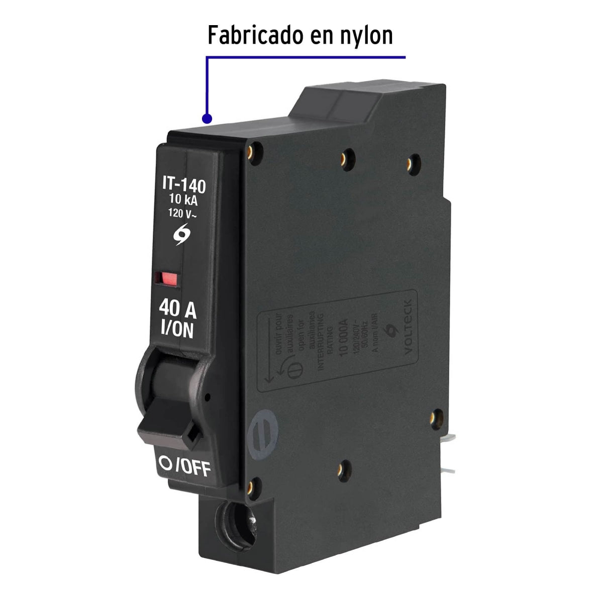 Interruptor termomagnético 1 polo 40A SKU:'47509