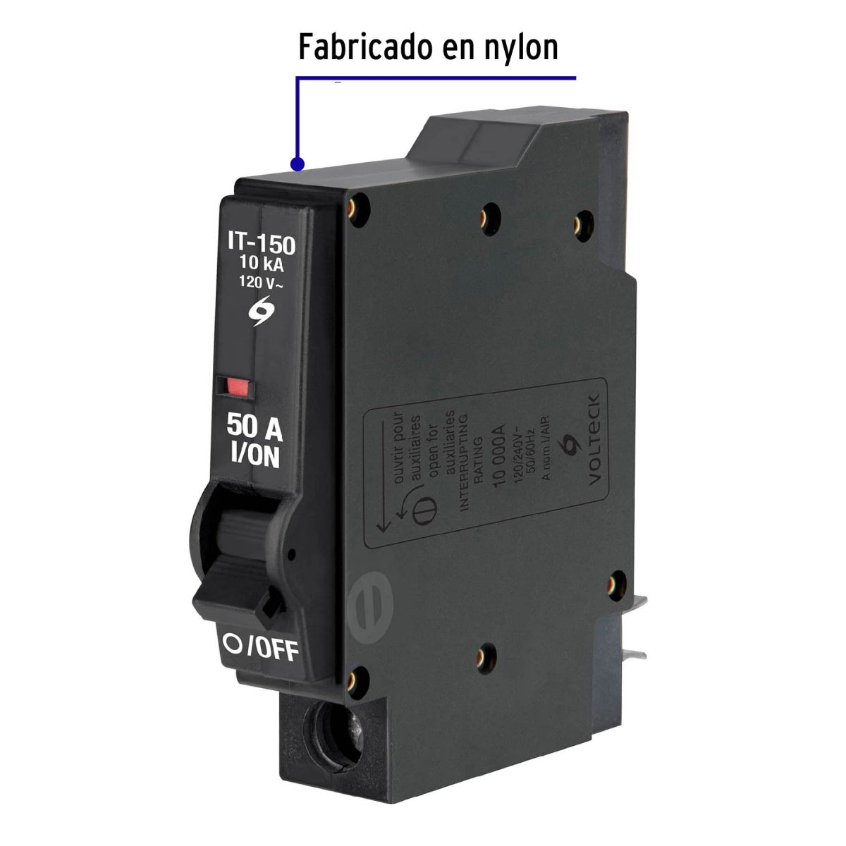 Interruptor termomagnético 1 polo 50A SKU:'47510