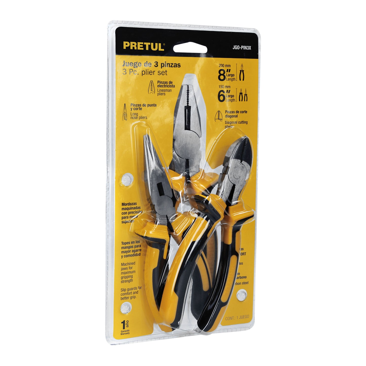 Juego 3 pinzas de chofer Comfort Grip SKU:'22966