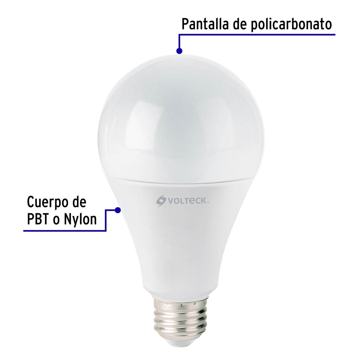 Foco LED 18W (equivalente 125W) luz cálida SKU:'48459