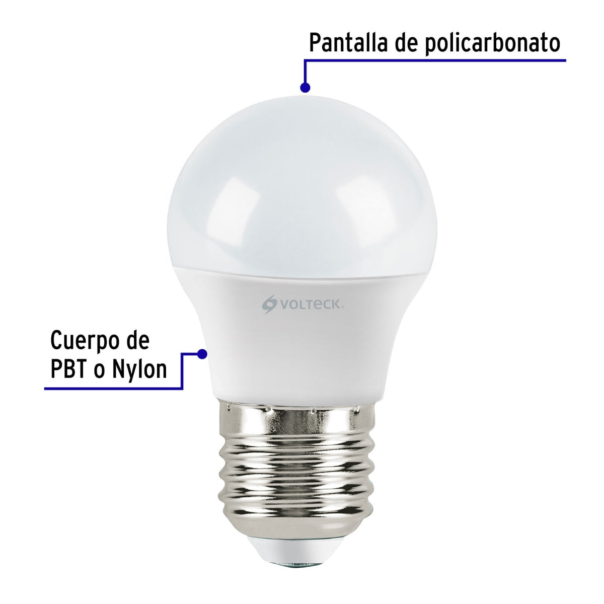 Foco LED 3W (equivalente 25W) luz cálida SKU:'46855