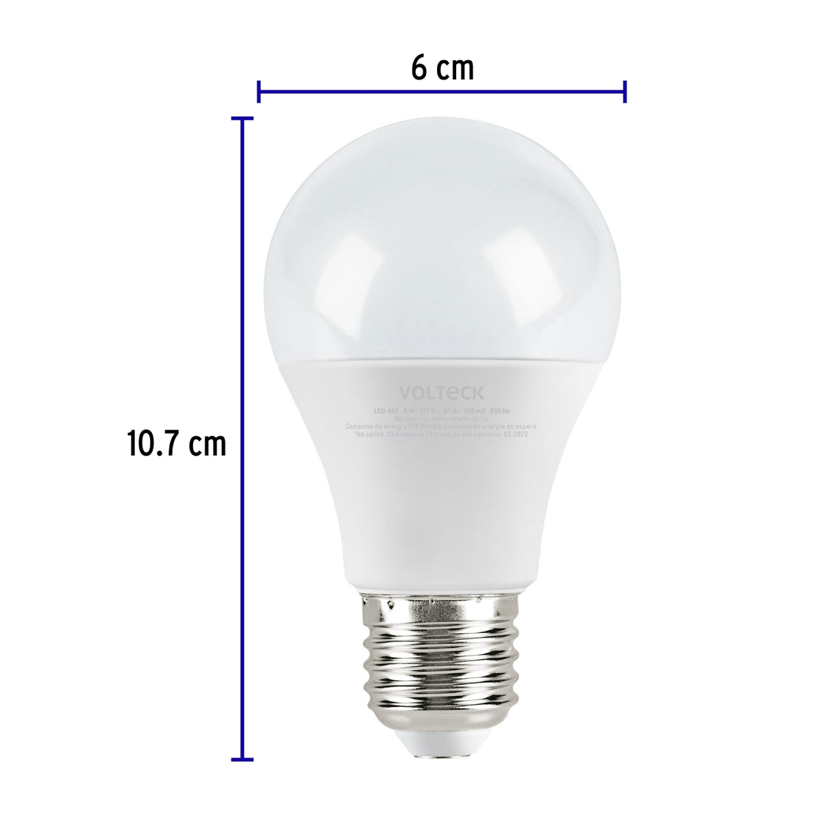 Foco LED 9W (equivalente 60W) luz de día SKU:'46858