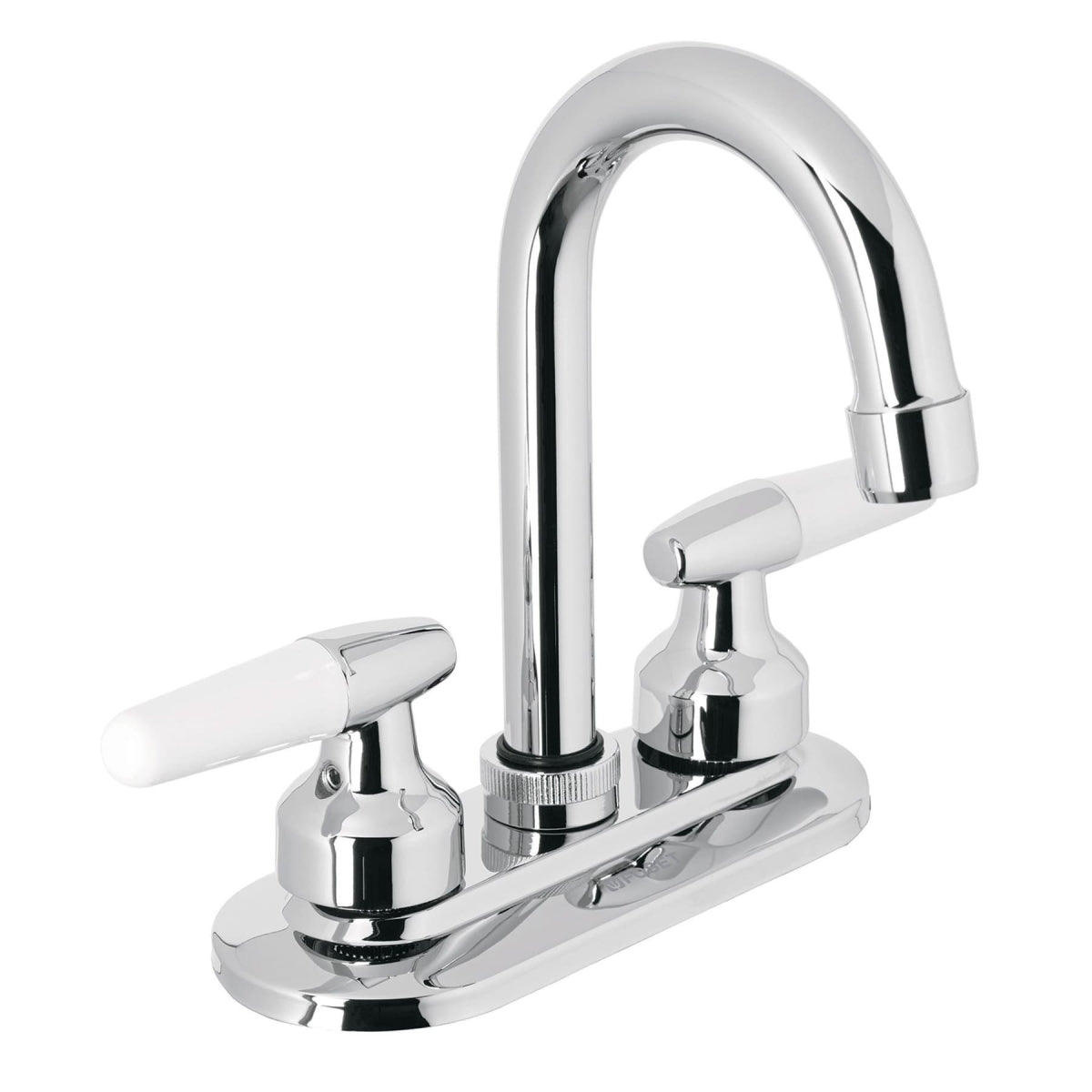 Mezcladora metálica 4" cuello alto p/lavabo manerales tipo cono (Basic) SKU:'49213