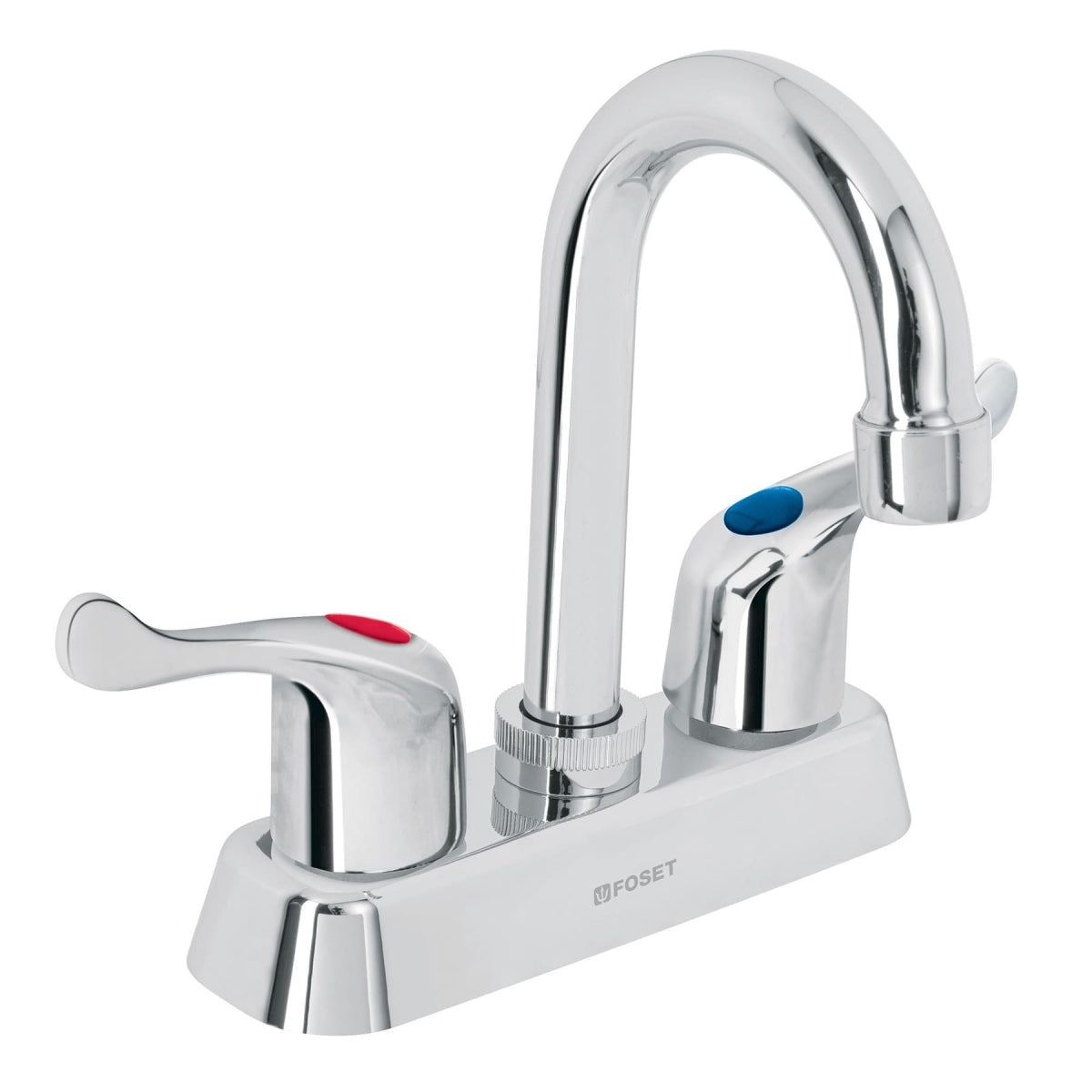 Mezcladora plástica 4" cuello alto p/lavabo manerales tipo palanca (Basic) SKU:'45513