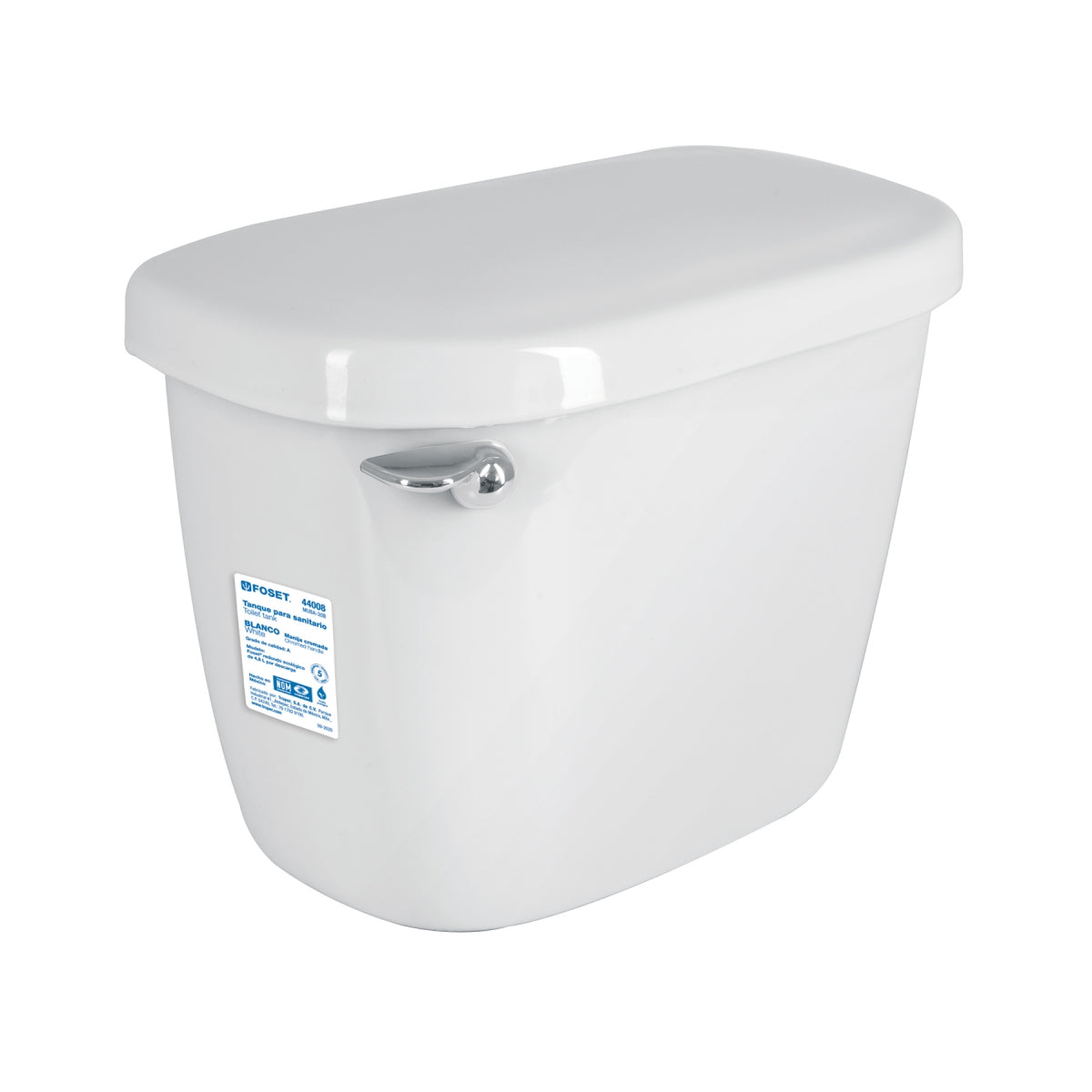 Tanque W.C. cerámico c/accesorios color blanco SKU:'44008