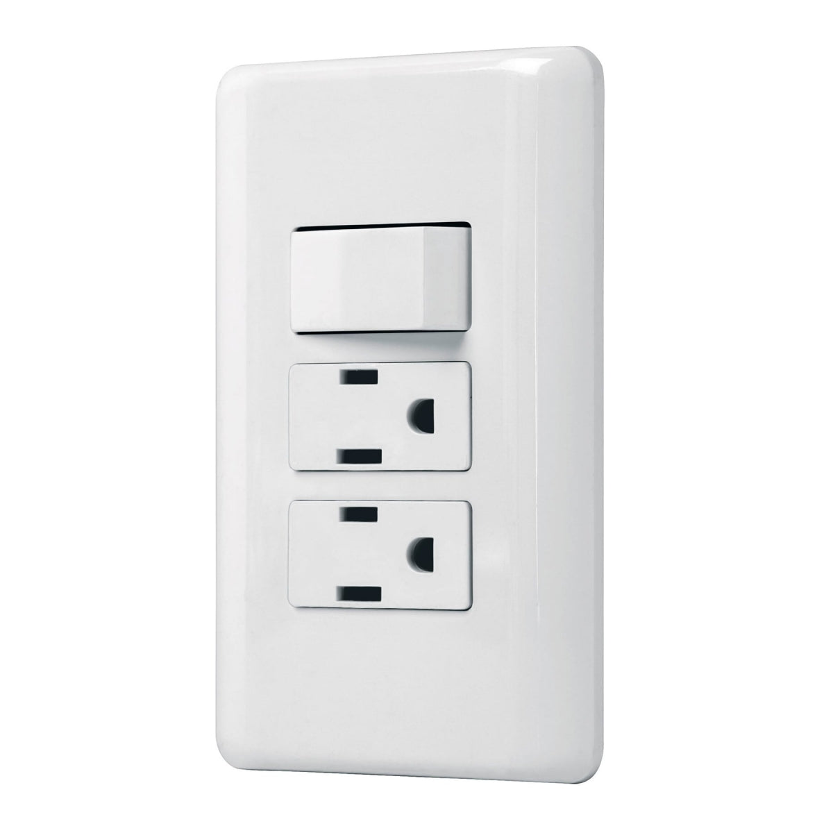 Placa armada triple 2 contactos 1 interruptor sencillo (Basic) SKU:'25079