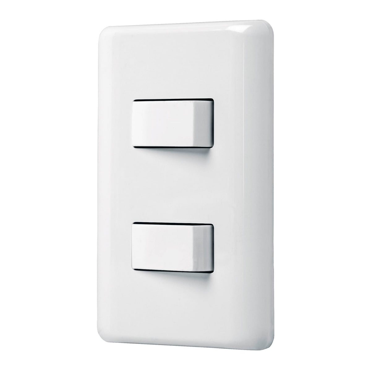 Placa armada doble 2 interruptores sencillos (Basic) SKU:'25080