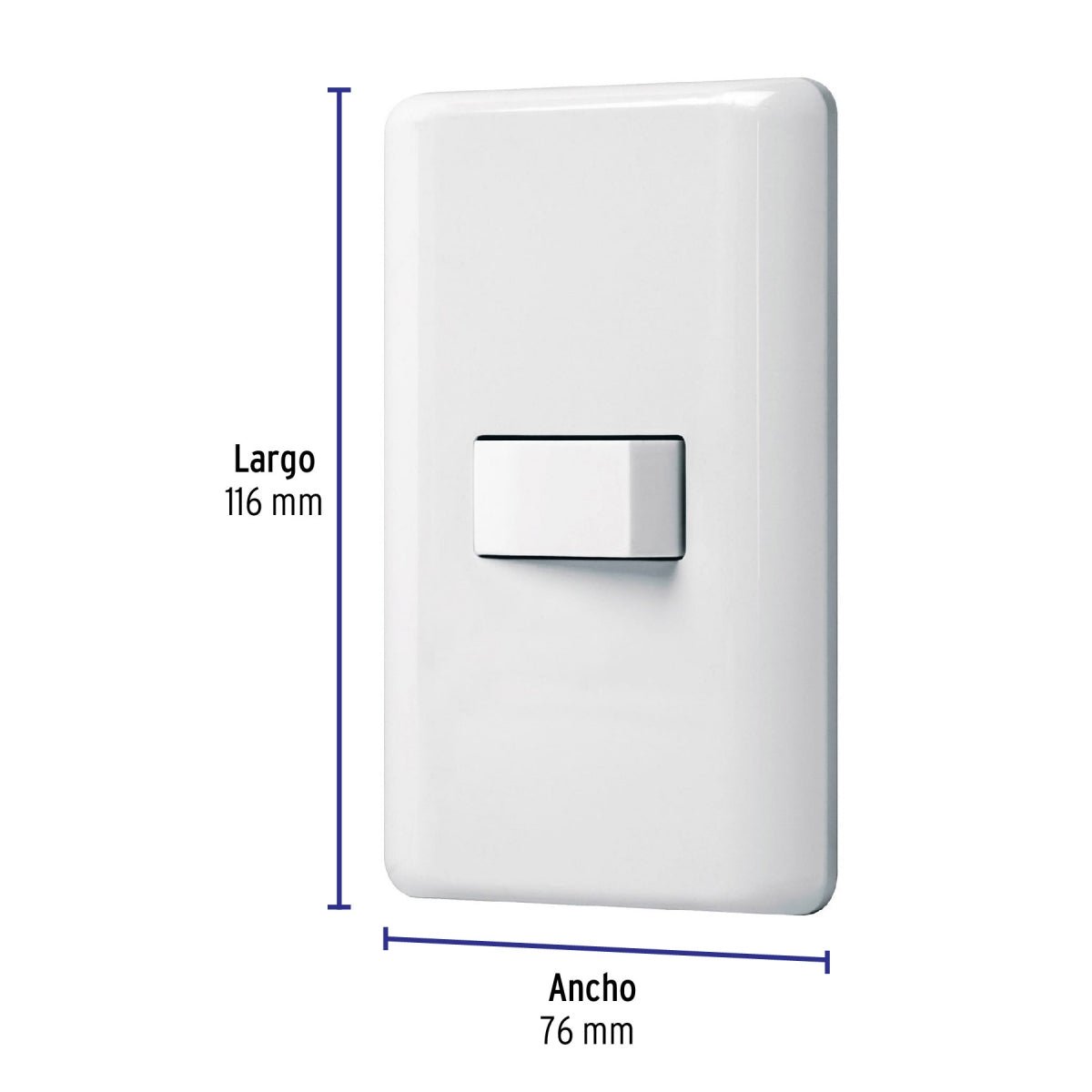 Placa armada 1 interruptor sencillo (Basic) SKU:'25078